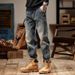 Jeans Men's Spring New Trendy Brand American Washed Straight Tube Loose Casual Long Style_mkmklike.com