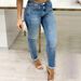 Slim Fit Jeans With Button Down Leg Opening Versatile Casual Fashion Cotton Denim Jeans For Spring/Autumn_mkmklike.com
