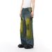 Men's Clothing Distressed Vintage Straight-Leg Jeans For Men – American High Street Style With Patchwork & Ripped Details_mkmklike.com