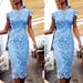Women's Clothing new women's clothing new round neck sleeveless pencil skirt mid skirt_mkmklike.com