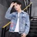 Loom Spring Autumn Large Size Denim Men's Loose Workwear Jacket Korean Style Trendy Brand Handsome European And American_mkmklike.com