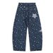 Starry Sky Digital Print Denim Scimitar Pants Men's High Street Trendy Design Sense Unique Niche Oversized Trousers_mkmklike.com