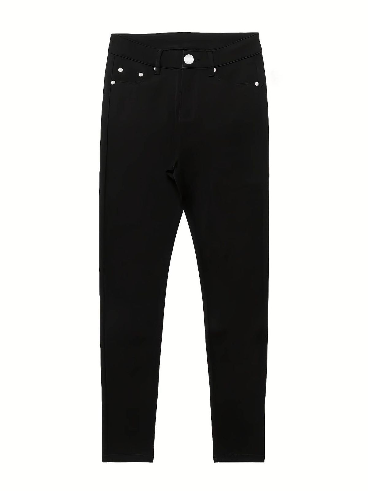 Low-Rise Stretch Skinny Jeans For Women - High Elasticity Black Denim Pants With Washed Finish (XS, S, M, L, XL, XXL)_mkmklike.com