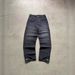 European And American Retro Washed Vintage Jeans For Men Autumn And Winter Street Black Gray Embroidered Straight Leg Pants_mkmklike.com
