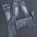 Men's Clothing Men's Retro Flared Jeans Black And Gray Marble Washed Clean Fit Trendy Trousers For Formal & Casual_mkmklike.com