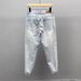 Men's Slim Fit Stretch Jeans - Premium Lightweight Denim Pants For Spring & Summer (Blue, 28-34 Waist)_mkmklike.com