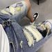 Men's Clothing Fashionable And Stylish Personalized Embroidered Denim Shorts Slim Fitting Skinny Pants Summer Thin Style Ripped Shorts_mkmklike.com