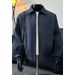 Cleanfit Short Flight Jacket For Men American Retro Spring Trendy Versatile Turn-Down Collar Coat Casual Cool Top_mkmklike.com