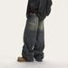 2025 Spring And Autumn Washed American Jeans Men's Trendy Brand Cat Beard Punched Loose Straight Long Wide Leg Floor_mkmklike.com