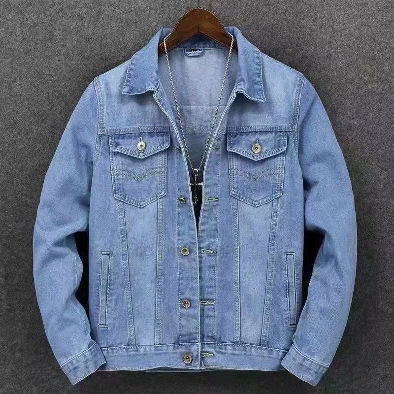 2026 New Spring Korean Style Light Blue Denim Jacket Trendy Casual Fashion Versatile Coat_mkmklike.com