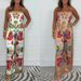 Women's Clothing 2024 New Sexy Printed Satin Suspender Top + Trousers Set_mkmklike.com