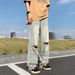 American Retro High Street Washed Distressed Ripped Jeans Men's Loose Straight Leg Wide Leg Pants Unique Oversized Fit_mkmklike.com