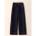 Plus-size Dark Blue Jeans Spring And Autumn 2025 New Style, High-waisted, Slimming Straight-leg For Petite Plus-size_mkmklike.com