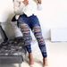High-Waisted Skinny Jeans for Women Sexy Versatile Ripped Front And Back European American Style Cross Border Denim_mkmklike.com