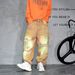 Vintage Distressed Washed Jeans – Post-Apocalyptic Straight-Leg Denim Pants For Men – Grunge Streetwear With Artisan Rips (Light Khaki, S-3xl)_mkmklike.com