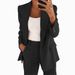 Women's Fashion Lapel Cardigan Temperament Suit Jacket Pants Suit_mkmklike.com