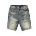 Men's Clothing Summer Casual Ripped Denim Shorts Washed Yellow Straight Leg Loose Fit Trendy Five-Point Pants_mkmklike.com