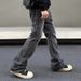 Men's Clothing Men's Straight Flared Cleanfit Pants High Street Vibe_mkmklike.com