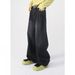 nirben Jeans| Basic Volume Style Fit Half Elastic Waist Loose Straight Denim Pants Available In Ten Colors_mkmklike.com