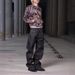 Retro Super Hard Original Denim Baggy Pants Men's Floor Length Straight Leg Embroidered Clothing_mkmklike.com