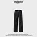 Retro Black Flared Jeans For Men – Vintage-Inspired Stretch Denim Pants (S-XXL, Button Fly, Slim Bootcut)_mkmklike.com