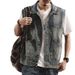 Men's Clothing Clothing American Retro Niche Design Worn Denim Vest Jacket Ins Men's Washed Old Waistcoat Trend_mkmklike.com
