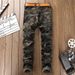 Men's Clothing Fashion Micro Elastic Stitching Camouflage Multi Pocket Jeans Small Straight Slim Stretch Men's Pants_mkmklike.com
