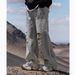 Men's Clothing Street Hole Jeans Men's Retro Old Dirty Damaged Beggar Casual Wide Leg Pants_mkmklike.com