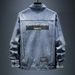 Loom 2022 Men's Early Spring Slim Fit Workwear Jacket Embroidered Denim Top Printed Shirt Trendy Brand European And American_mkmklike.com