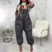 fashionable wide-legged denim loose overalls_mkmklike.com
