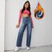 Casual Wide Leg Women's Jeans Fashionable Style In Stock_mkmklike.com