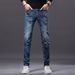Men's Slim Fit Ripped Jeans – Stretch Skinny Denim Pants With Distressed Details & 9-Inch Cuff_mkmklike.com