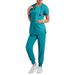 Women's ready-to-use oral dentist surgical gown split toiletry suit elastic quick-drying hospital nurse uniform_mkmklike.com