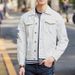 Men's Clothing Ripped Jacket Loose Cotton Coat Denim Tops_mkmklike.com