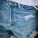 Women's Clothing Straight Pants Shorts Washed Ordinary Cotton Denim Street Fashion Blue Mid Waist Denim_mkmklike.com