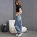 Women’s Extra Long Flared Jeans – Spring High-Waisted Wide Leg Denim Pants (Sizes 25-32, Vintage Blue Wash, Office & Casual Styling)_mkmklike.com
