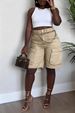 Spring/Summer Women's Clothing Ripped Straw Wash Work Pocket Jeans New Style Hot Item_mkmklike.com