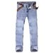Men's Trendy Stylish Loose Fitting Casual Jeans Straight Leg Slimming Trousers Comfortable Versatile Suitable For All Seasons_mkmklike.com