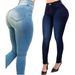 Women's Jeans Elastic Slim Fit Jeans Trousers_mkmklike.com