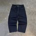Retro Washed Distressed Jeans Men Embroidered Straight Trousers For Autumn Winter Streetwear_mkmklike.com