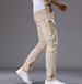 Retro Stretch Denim Jeans Zipper Patchwork Motorcycle Style Men's Trendy_mkmklike.com