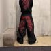 Unisex High-Street Heavy-Duty Patchwork Denim Pants – Grunge Checkered Overlays, Vintage Wide-Leg Silhouette, Subculture Revival, Streetwear Staple_mkmklike.com
