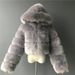 Women's Winter Thickened Artificial Fur Coat Short Jacket Fashion Large Size_mkmklike.com