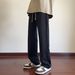 Men's Clothing Spring And Autumn New Letter Jacquard Loose Straight Sweatpants Men's Trendy Handsome Big Size Mopping Pants Students_mkmklike.com