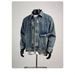 Men's Clothing Denim Jacket Loose Fit Versatile Vintage Washed Denim Jacket - Slim Fit Workwear Style With Raw Hem Detail (5 Sizes, Unisex Adaptable)_mkmklike.com