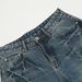 Men's Clothing New High Street Lightning Pattern Washed Retro Shorts Men And Women Style Denim Casual Pants_mkmklike.com