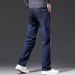 American Jeans Men's Autumn And Winter New Elastic Loose Straight Trousers High-end Business Casual Large Size Pants_mkmklike.com