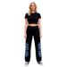 New Arrival Men's Straight Leg Pants Blue Printed Loose Fit Jeans Style_mkmklike.com