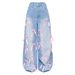 Amazo 2025 Europea Ad America Bowkot High-Waisted Wide-Leg Jeas Street Style Distressed Loose Deim Pats For_mkmklike.com