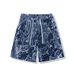 Men's Clothing Denim Shorts Summer New High Street Loose Personality Trend Straight Beach Pants Shorts_mkmklike.com